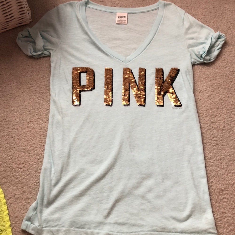 Light blue “pink” t shirt!